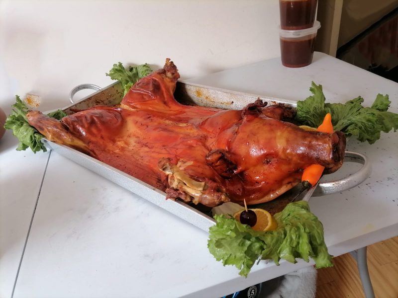 lechon entero de 7 kilos